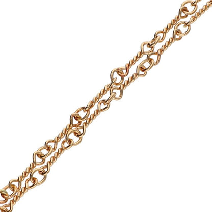 Chrome Hearts T16 Twist Chain Necklace 22K Gold Size 16 Inch