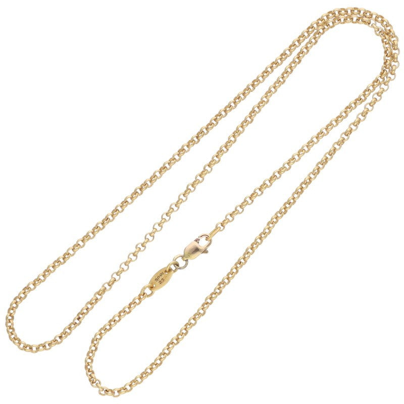 Chrome Hearts 22K Gold Roll Chain Necklace Size 18 Inch