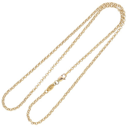 Chrome Hearts 22K Gold Roll Chain Necklace Size 18 Inch