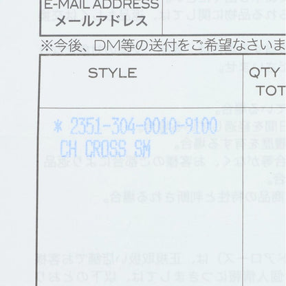 Chrome Hearts Small CH Cross W Bolo Tip Black Necklace