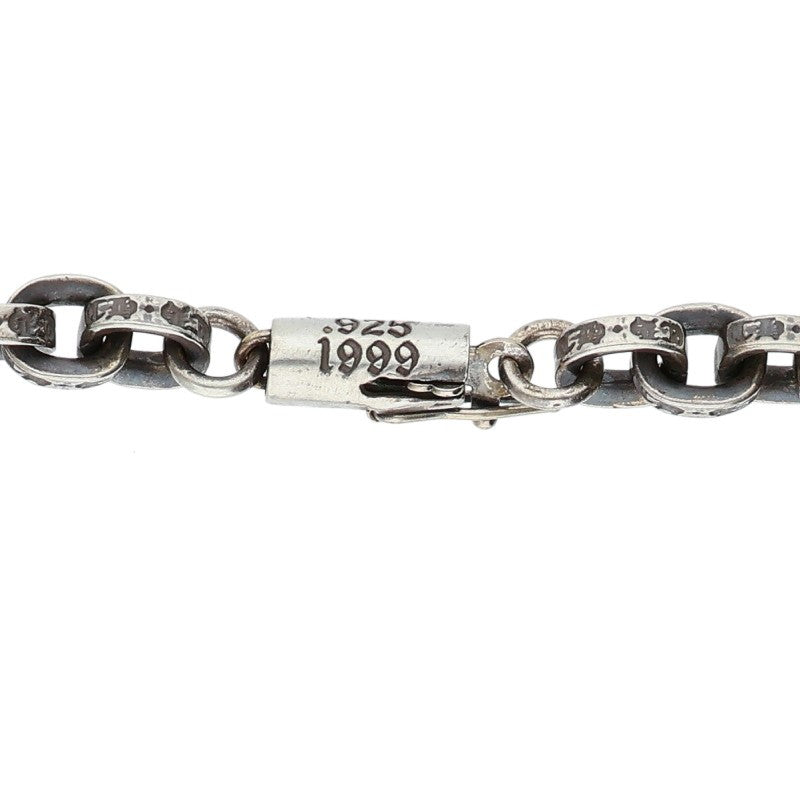 Chrome Hearts Paper Chain Necklace 14K Silver Size 20 Inch
