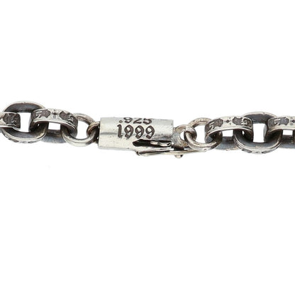 Chrome Hearts Paper Chain Necklace 14K Silver Size 20 Inch