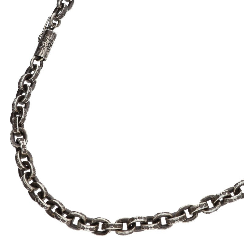 Chrome Hearts 925 Silver Paper Chain Necklace Size 24 Inch