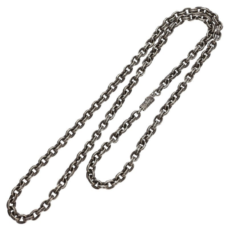Chrome Hearts 925 Silver Paper Chain Necklace Size 24 Inch