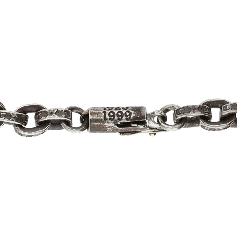 Chrome Hearts 925 Silver Paper Chain Necklace Size 24 Inch