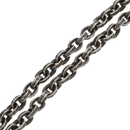 Chrome Hearts 925 Silver Paper Chain Necklace Size 24 Inch
