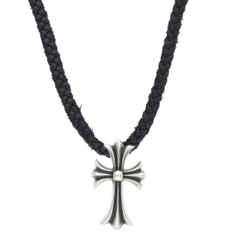 Chrome Hearts Small CH Cross Bolo Tip Silver Necklace Multi