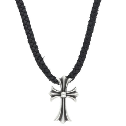 Chrome Hearts Small CH Cross Bolo Tip Silver Necklace Multi