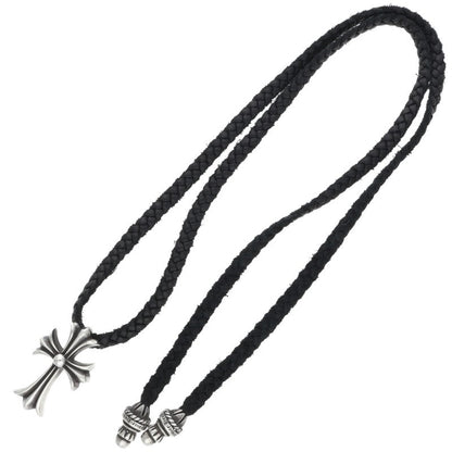 Chrome Hearts Small CH Cross Bolo Tip Silver Necklace Multi