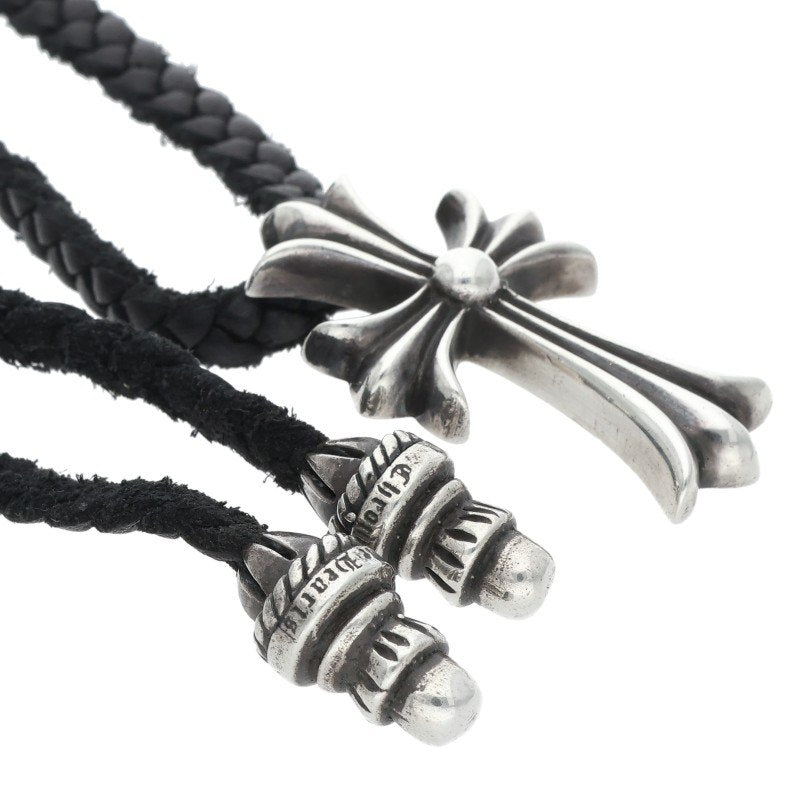 Chrome Hearts Small CH Cross Bolo Tip Silver Necklace Multi