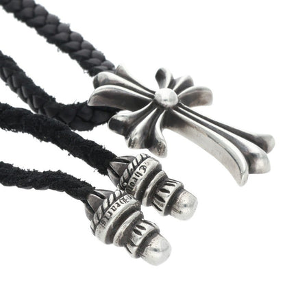 Chrome Hearts Small CH Cross Bolo Tip Silver Necklace Multi