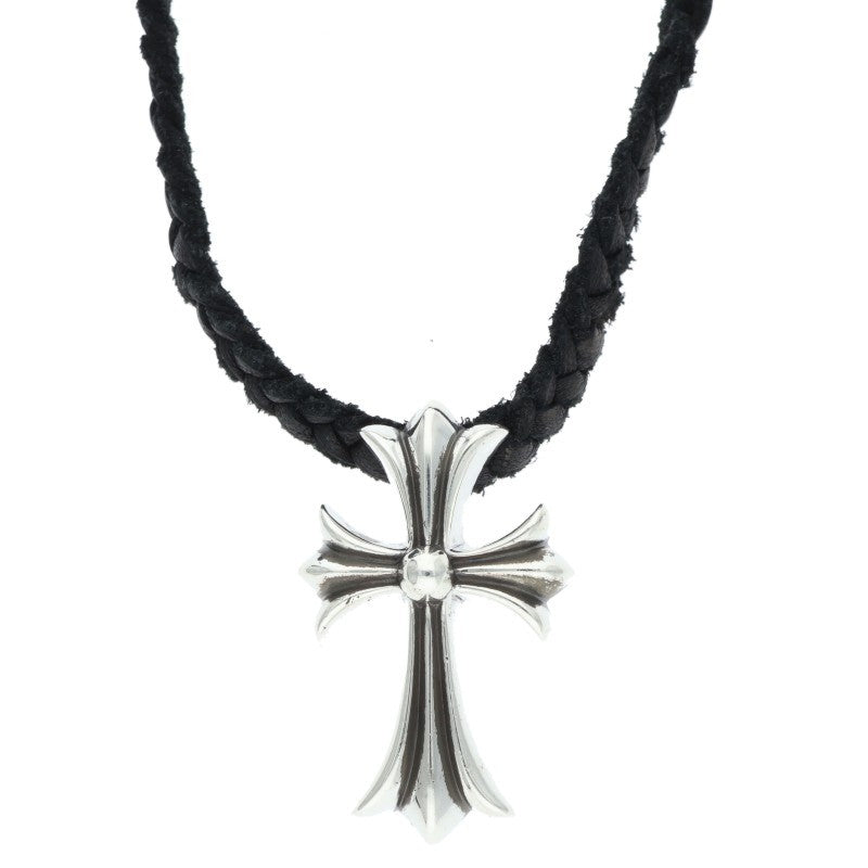 Chrome Hearts SML CH Cross Bolo Tip Silver Necklace