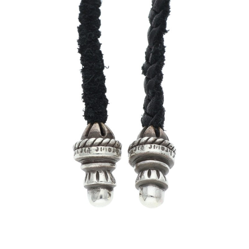 Chrome Hearts SML CH Cross Bolo Tip Silver Necklace