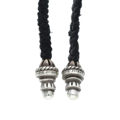 Chrome Hearts SML CH Cross Bolo Tip Silver Necklace