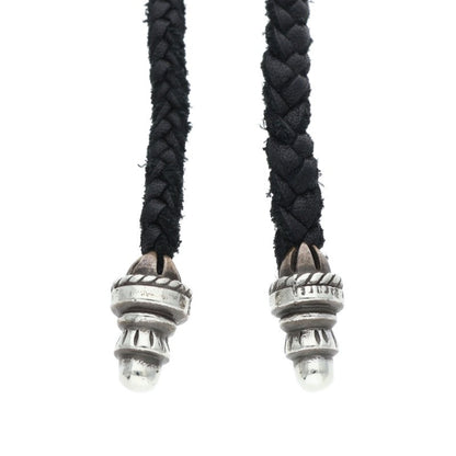 Chrome Hearts SML CH Cross Bolo Tip Silver Necklace
