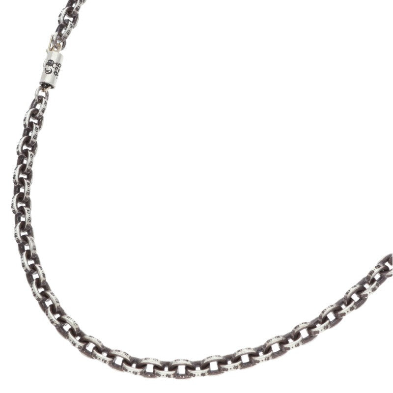 Chrome Hearts Paper Chain Necklace 14K Silver Size 20 Inch