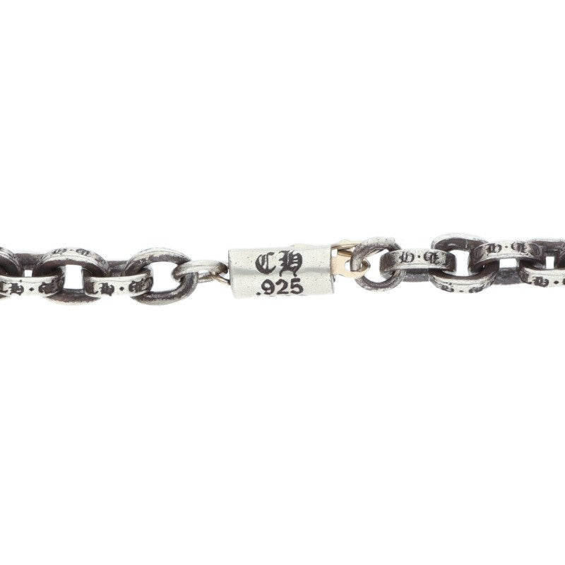 Chrome Hearts Paper Chain Necklace 14K Silver Size 20 Inch
