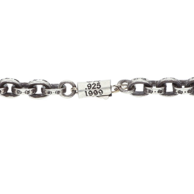 Chrome Hearts Paper Chain Necklace 14K Silver Size 20 Inch