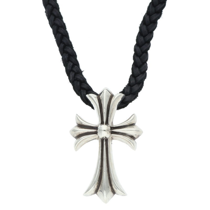 Chrome Hearts Small CH Cross Bolo Tip Silver Necklace
