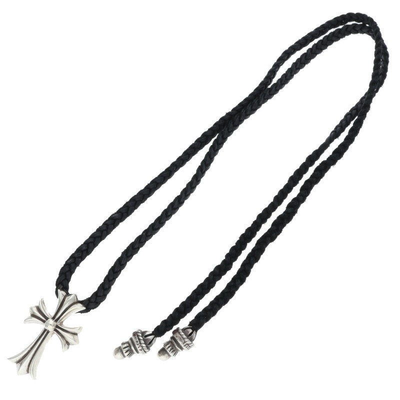 Chrome Hearts Small CH Cross Bolo Tip Silver Necklace