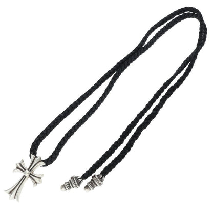 Chrome Hearts Small CH Cross Bolo Tip Silver Necklace