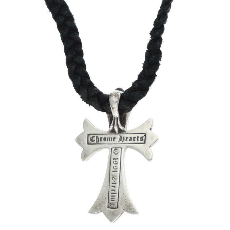 Chrome Hearts Small CH Cross Bolo Tip Silver Necklace