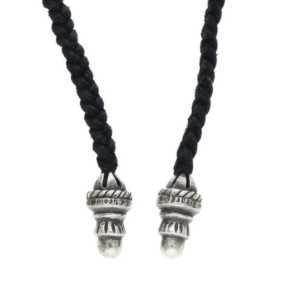 Chrome Hearts Small CH Cross Bolo Tip Silver Necklace