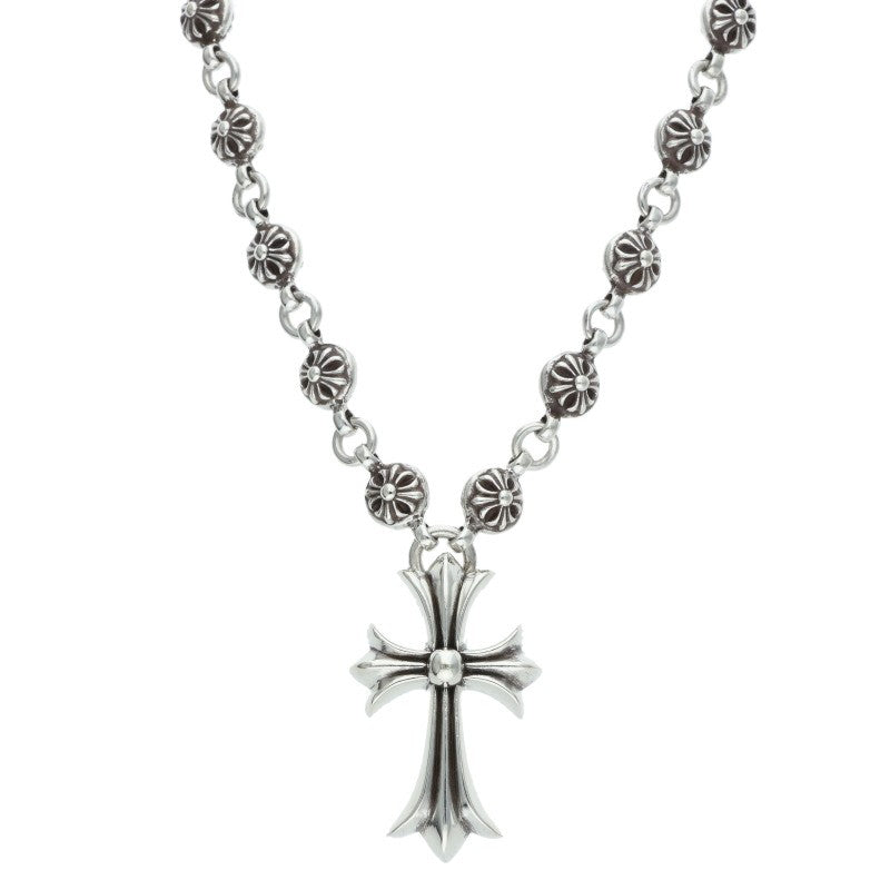 Chrome Hearts #1 Cross Ball Small CH Cross Necklace 925