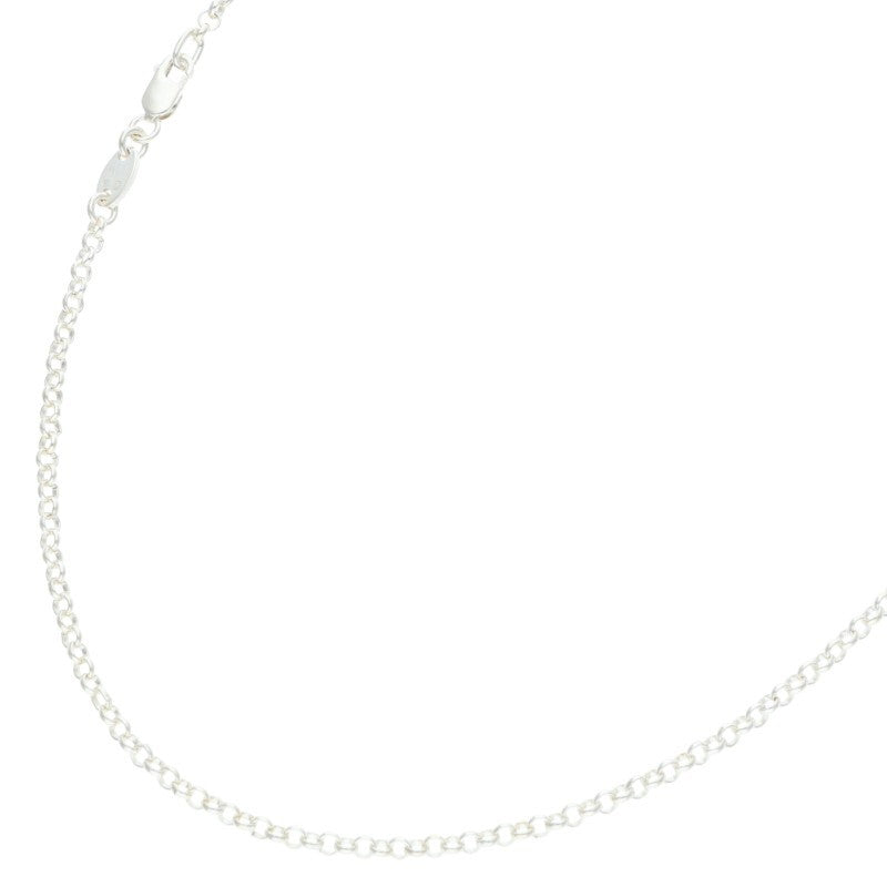 Chrome Hearts Roll Chain 925 Silver Necklace Size 20 Inch