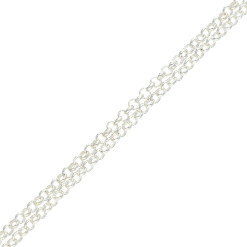 Chrome Hearts Roll Chain 925 Silver Necklace Size 20 Inch