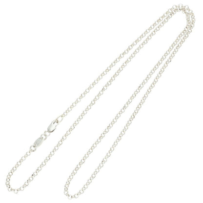 Chrome Hearts Roll Chain Necklace Silver Size 20 Inch