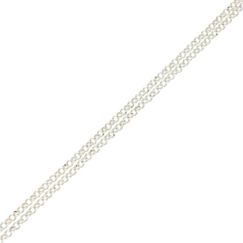 Chrome Hearts Roll Chain Necklace Silver Size 20 Inch
