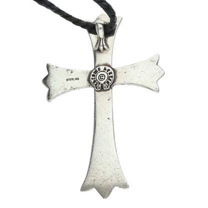 Chrome Hearts CH CRS LG BC Bolo Tip Silver Necklace Black