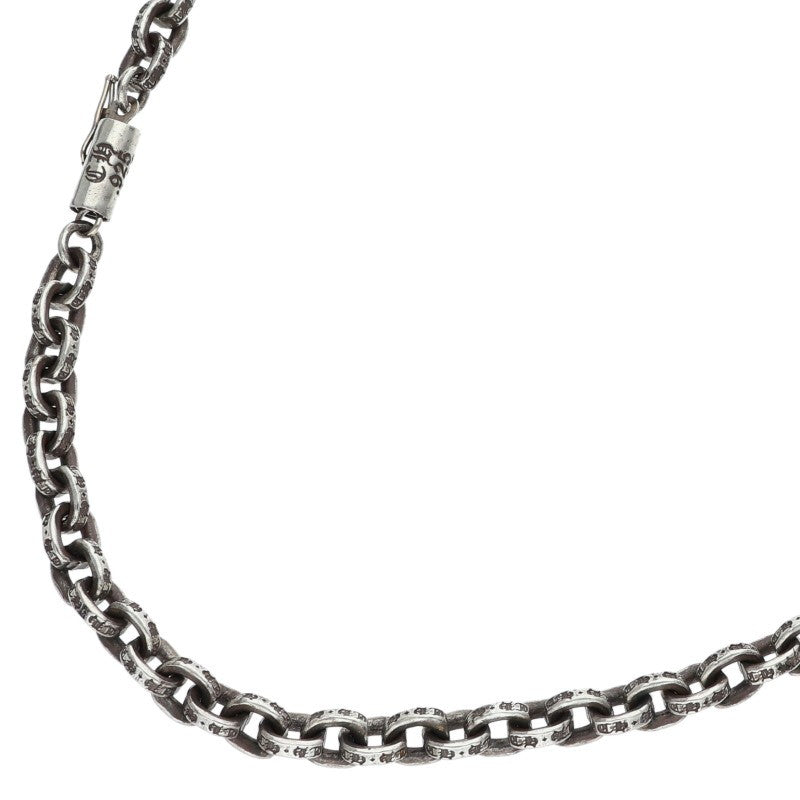 Chrome Hearts 925 Silver Paper Chain Necklace Size 24 Inch