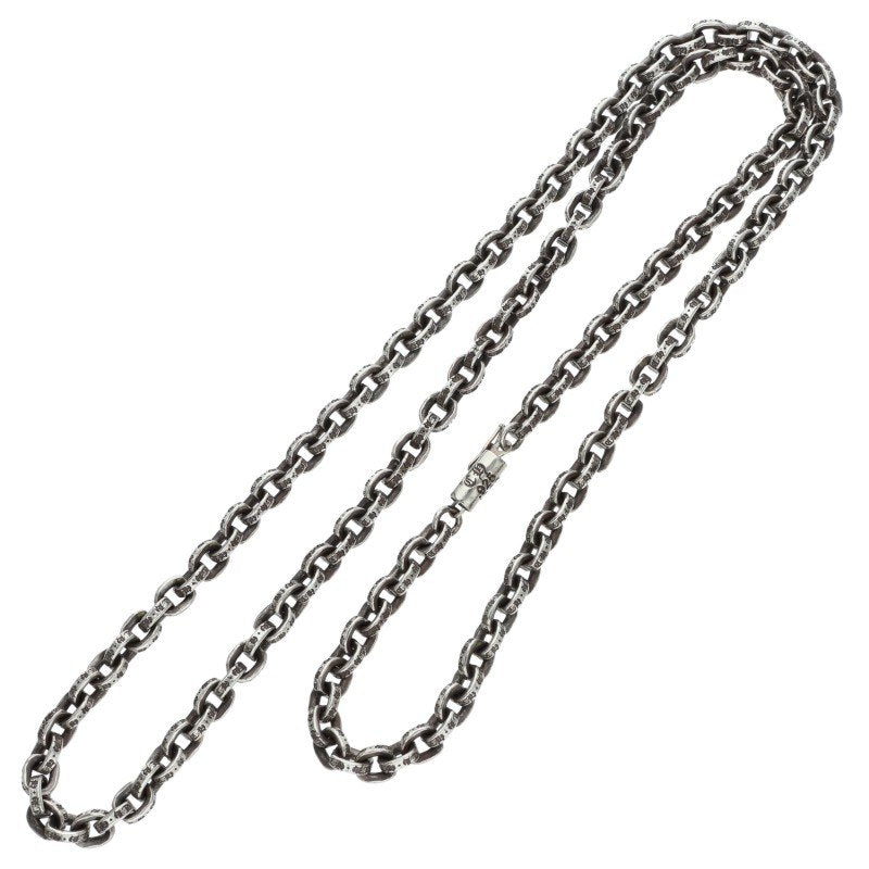 Chrome Hearts 925 Silver Paper Chain Necklace Size 24 Inch