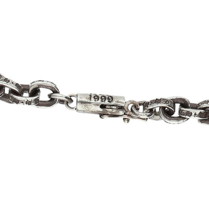 Chrome Hearts 925 Silver Paper Chain Necklace Size 24 Inch