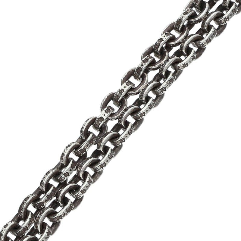 Chrome Hearts 925 Silver Paper Chain Necklace Size 24 Inch