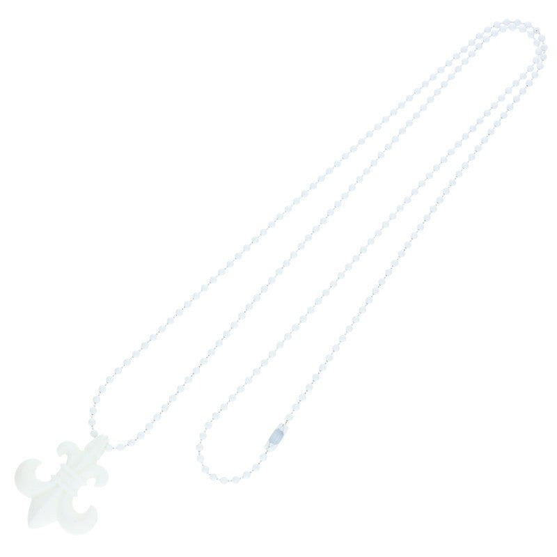 Chrome Hearts RUBBER BS FLEUR Silicone Necklace White