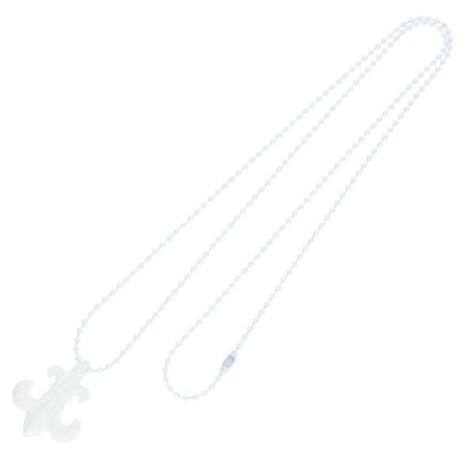 Chrome Hearts RUBBER BS FLEUR Silicone Necklace White