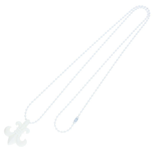 Chrome Hearts RUBBER BS FLEUR Silicone Necklace White
