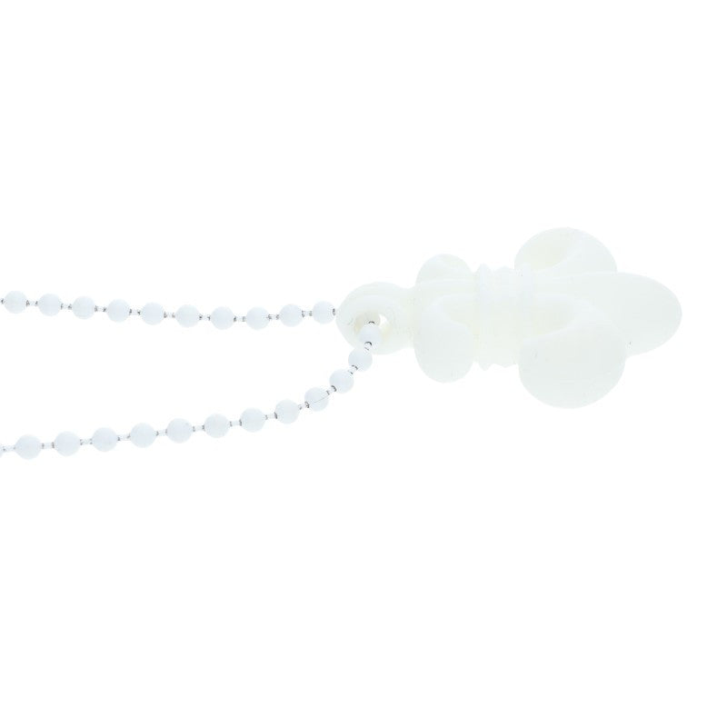 Chrome Hearts RUBBER BS FLEUR Silicone Necklace White