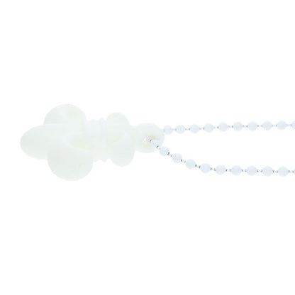 Chrome Hearts RUBBER BS FLEUR Silicone Necklace White