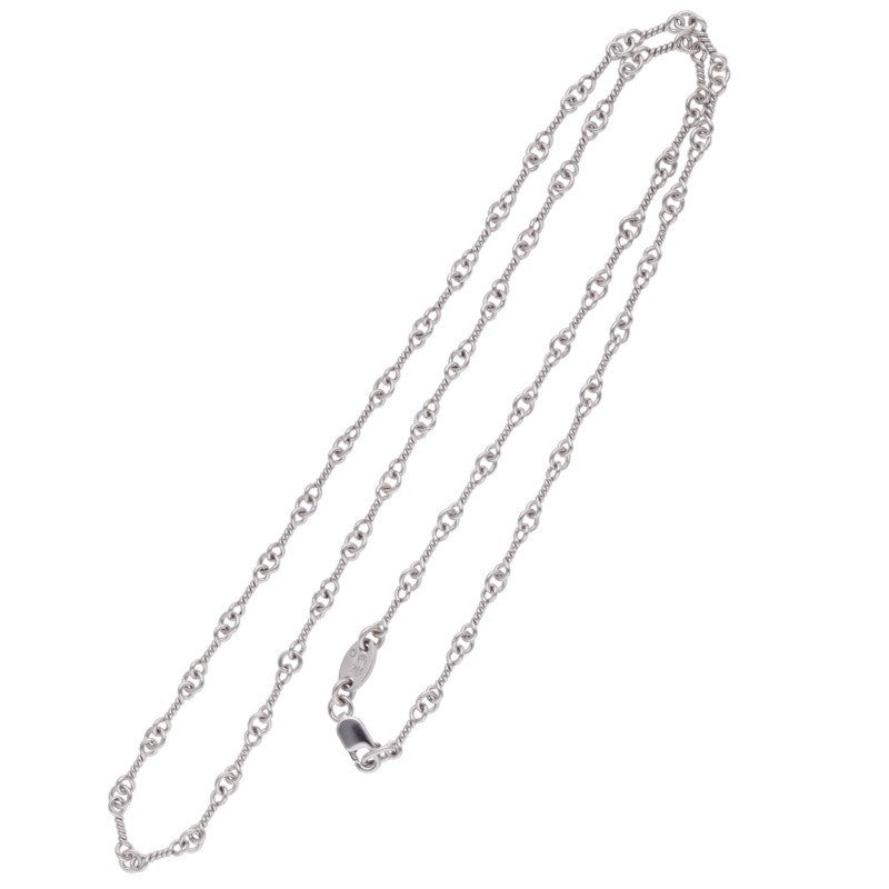 Chrome Hearts 18KWG Twist Chain Necklace Size 18 Inch