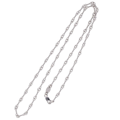 Chrome Hearts 18KWG Twist Chain Necklace Size 18 Inch