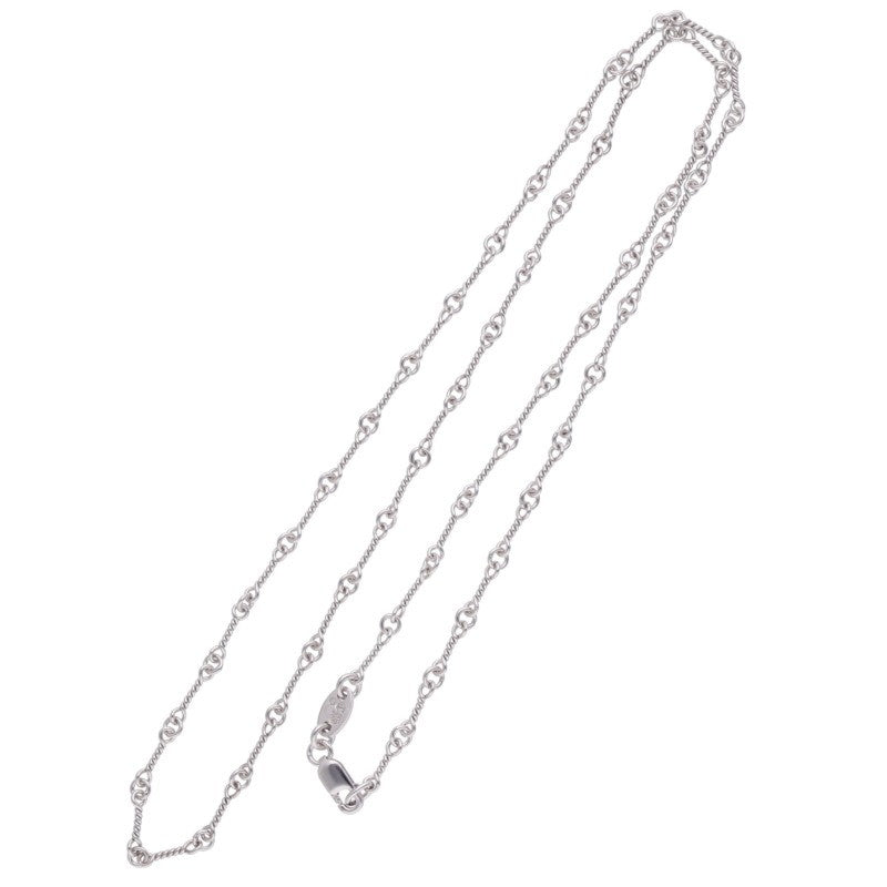 Chrome Hearts 18K WG Twist Chain Necklace Size 20 Inch