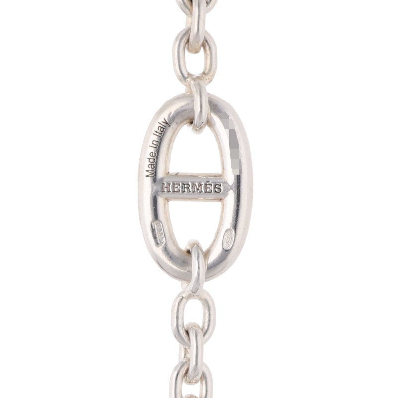 HERMES Farandole Long Silver Necklace Size 120