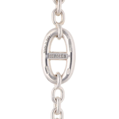 HERMES Farandole Long Silver Necklace Size 120