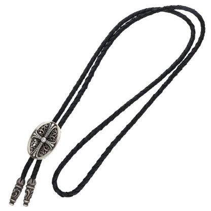 Chrome Hearts BOLOTIE OVALTINY P DMND A Pave Bolo Tie Necklace
