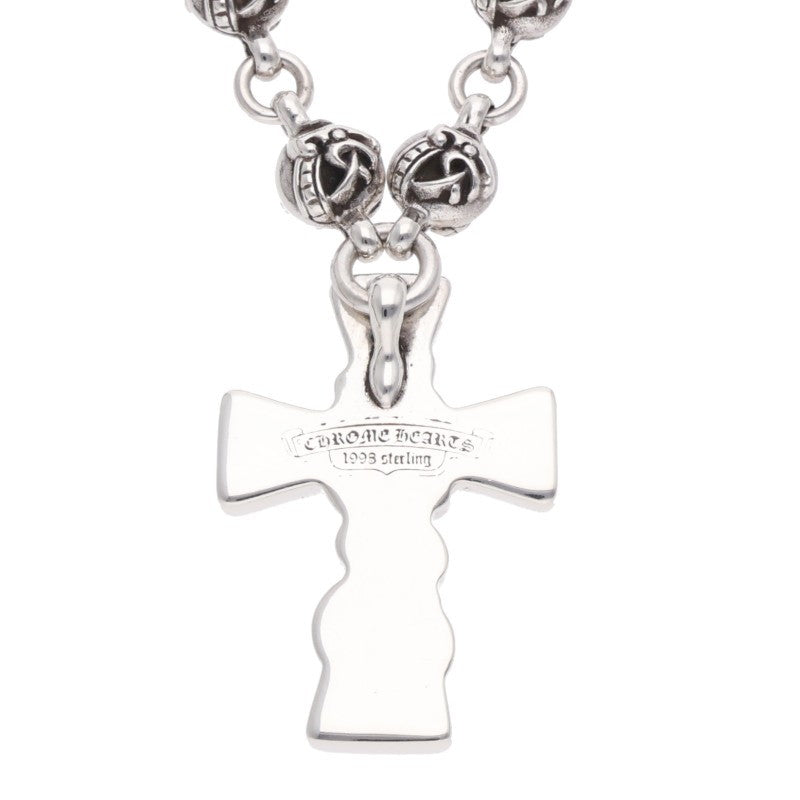 Chrome Hearts Silver Celtic Ball Chain Necklace Size 30 Inch