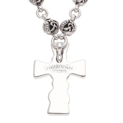 Chrome Hearts Silver Celtic Ball Chain Necklace Size 30 Inch